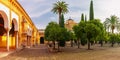 Courtyard of Great Mosque Mezquita, Cordoba, Spain Royalty Free Stock Photo