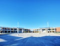 Courtyard at High School Royalty Free Stock Photo