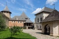 The courtyard of the historical Khotyn Fortress. Ukraine Royalty Free Stock Photo