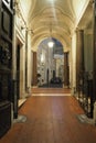 Courtyard of a historical palace in Rome, Italy