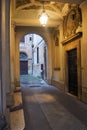 Courtyard of an historical palace in Rome, Italy