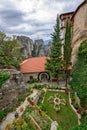 Courtyard of the Holy Monastery of Rousanou in Greece