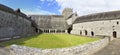 Courtyard of the Holycross Abbey. Royalty Free Stock Photo