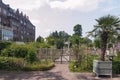 The courtyard of the Hortus Botanicus behind the academy building. Royalty Free Stock Photo