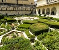 The courtyard inside the famous amber fort Royalty Free Stock Photo