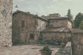 The courtyard in the Italian city