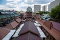 Courtyard in Izmaylovsky Kremlin in Moscow. Traditional Russian