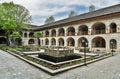 Courtyard of Karavansaray building in Sheki, Azerbaijan