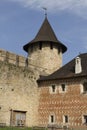 Courtyard of the Khotyn Fortress Royalty Free Stock Photo