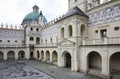 Courtyard of Krasiczyn castle Zamek w Krasiczynie near Przemysl. Poland