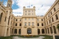 Courtyard of Lednice castle Royalty Free Stock Photo