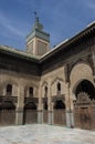 Courtyard of the Madrasa Bou Inania in Fez, Morocco, Africa