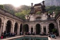 Courtyard of the mansion of Parque Lage in Rio de Janeiro, Brazil Royalty Free Stock Photo