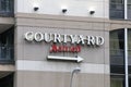 Courtyard Marriot Hotel sign Royalty Free Stock Photo
