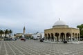 The courtyard of the Mausoleum of Habib Bourguiba in Monastir