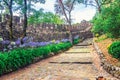 Courtyard of medieval Castle of Leiria Castelo de Leiria Royalty Free Stock Photo