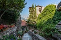 Courtyard of a Meteora monastery Royalty Free Stock Photo