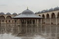 Courtyard of the Mihrimah Sultan Mosque in Istanbul. Turkey