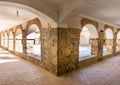 Courtyard at the Monastery Virgin Del Saliente Royalty Free Stock Photo