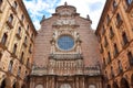 Courtyard of Montserrat monastery near Barcelona, Spain Royalty Free Stock Photo