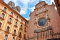 Courtyard of Montserrat monastery near Barcelona, Spain Royalty Free Stock Photo