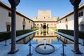 Courtyard of the Myrtles, Patio de los Arrayanes, in Alhambra, G