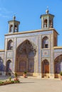 Nasir Ol-Molk mosque, also famous as Pink Mosque. Shiraz. Iran Royalty Free Stock Photo