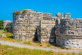 Courtyard of Neratzia Castle at Kos island in Greece Royalty Free Stock Photo