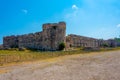 Courtyard of Neratzia Castle at Kos island in Greece Royalty Free Stock Photo