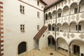 Courtyard of the old castle Royalty Free Stock Photo