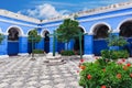 courtyard of the old convent Royalty Free Stock Photo