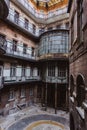 Courtyard of the old historical Building in Budapest city, Hungary Royalty Free Stock Photo