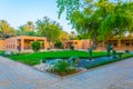 Courtyard of the old palace museum in Al Ain, UAE Royalty Free Stock Photo