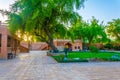 Courtyard of the old palace museum in Al Ain, UAE Royalty Free Stock Photo