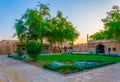 Courtyard of the old palace museum in Al Ain, UAE Royalty Free Stock Photo
