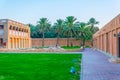 Courtyard of the old palace museum in Al Ain, UAE Royalty Free Stock Photo