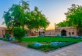 Courtyard of the old palace museum in Al Ain, UAE Royalty Free Stock Photo