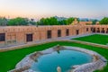 Courtyard of the old palace museum in Al Ain, UAE Royalty Free Stock Photo