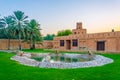 Courtyard of the old palace museum in Al Ain, UAE Royalty Free Stock Photo