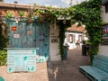 Courtyard in old town of Terneuzen, Zeeuws-Vlaanderen, Zeeland, Netherlands