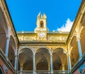 Courtyard of one of the palaces of strada nuova - doria tursi palace in Genoa, Italy...IMAGE