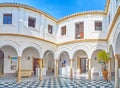 The courtyard of Palacio del Mayorazgo palace, Arcos, Spain