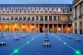 Courtyard of Palais Royale in the Evening Royalty Free Stock Photo