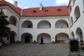 Courtyard in Palanok castle in Mukachevo