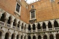 In the courtyard of the Palazzo Ducale or Doge`s Palace, Venice, Italy. Royalty Free Stock Photo
