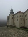 Courtyard of the Pieskowa Skala castle in Poland