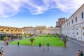 Courtyard of the Pigna garden in Vatican museum on a summer day Royalty Free Stock Photo