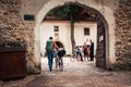 Courtyard of Red Monastery in Czerwony Klasztor, Slovakia Royalty Free Stock Photo