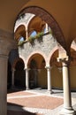 Courtyard renaissance building with arcades