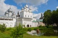 Courtyard of the Rostov Kremlin included Golden Ring of Russia Royalty Free Stock Photo